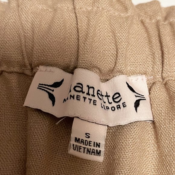 Nanette Lepore Skirt Button down Linen Blend Elastic Waist - Picture 7 of 8